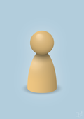 plakat: spillebrik i farven: honeycomb - heavenly blue-Brætspil-A1two3