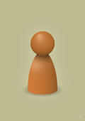 plakat: spillebrik i farven: rumba orange - back to nature-Brætspil-A1two3