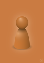 plakat: spillebrik i farven: rumba orange - rumba orange-Brætspil-A1two3