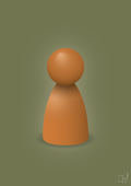 plakat: spillebrik i farven: rumba orange - secret meadow-Brætspil-A1two3