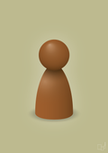 plakat: spillebrik i farven: cognac - back to nature-Brætspil-A1two3