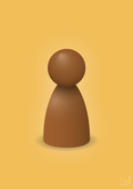 plakat: spillebrik i farven: cognac - honeycomb-Brætspil-A1two3