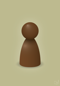 plakat: spillebrik i farven: dark brown - back to nature-Brætspil-A1two3