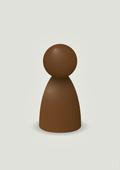 plakat: spillebrik i farven: dark brown - painters white-Brætspil-A1two3