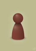 plakat: spillebrik i farven: red pebber - back to nature-Brætspil-A1two3