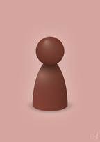 plakat: spillebrik i farven: red pebber - bubble shell-Brætspil-A1two3