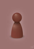 plakat: spillebrik i farven: red pebber - plum-Brætspil-A1two3