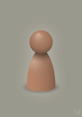 plakat: spillebrik i farven: cider spice - battleship gray-Brætspil-A1two3