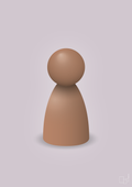 plakat: spillebrik i farven: cider spice - dusty lilac-Brætspil-A1two3