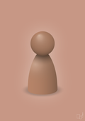 plakat: spillebrik i farven: cider spice - powder-Brætspil-A1two3