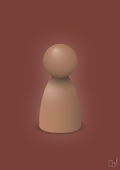 plakat: spillebrik i farven: cider spice - red pepper-Brætspil-A1two3