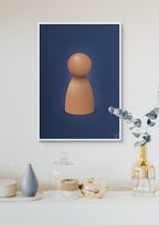 plakat: spillebrik i farven: cider spice - bubble shell-Brætspil-A1two3
