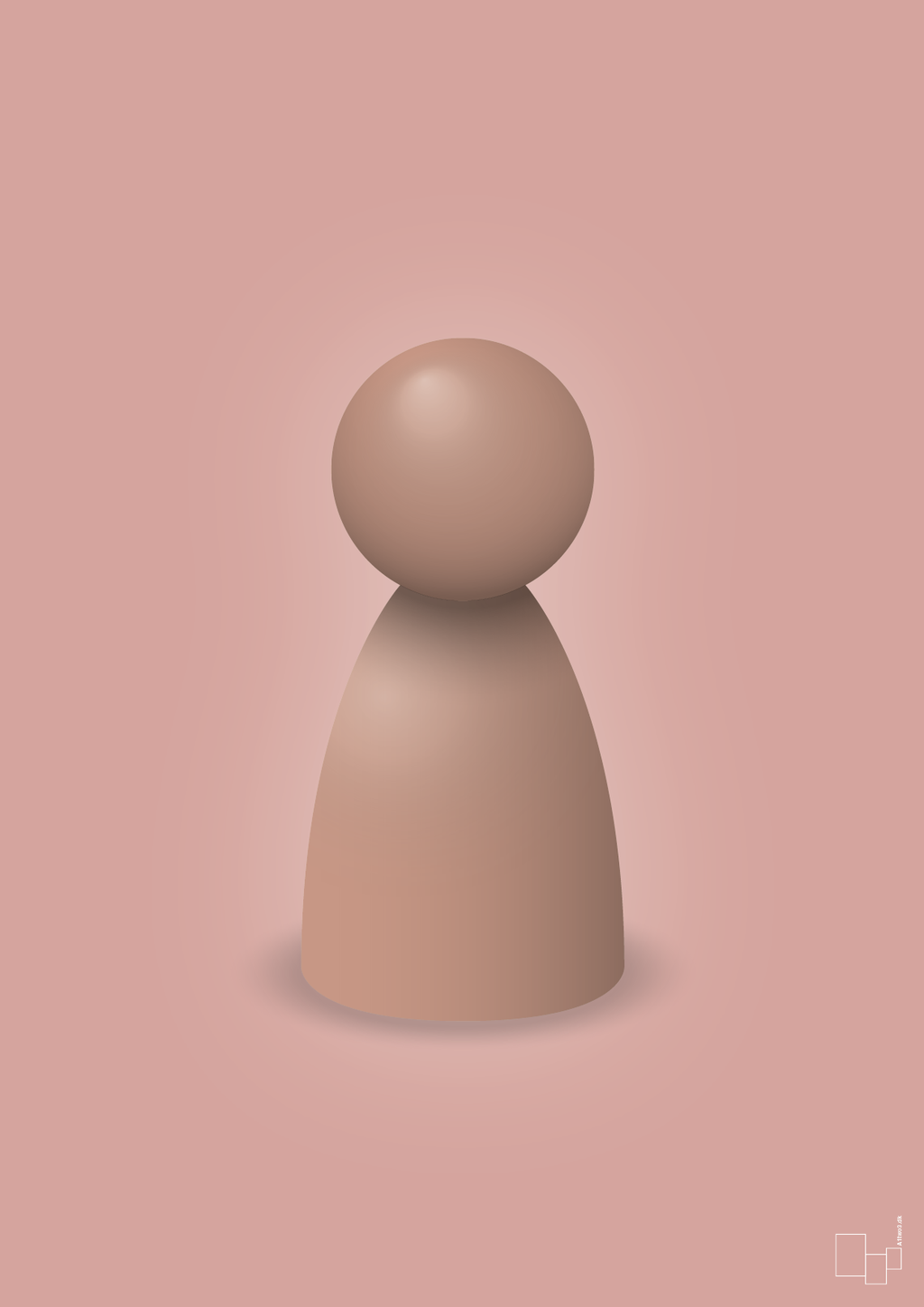 plakat: spillebrik i farven: powder - bubble shell-Brætspil-A1two3