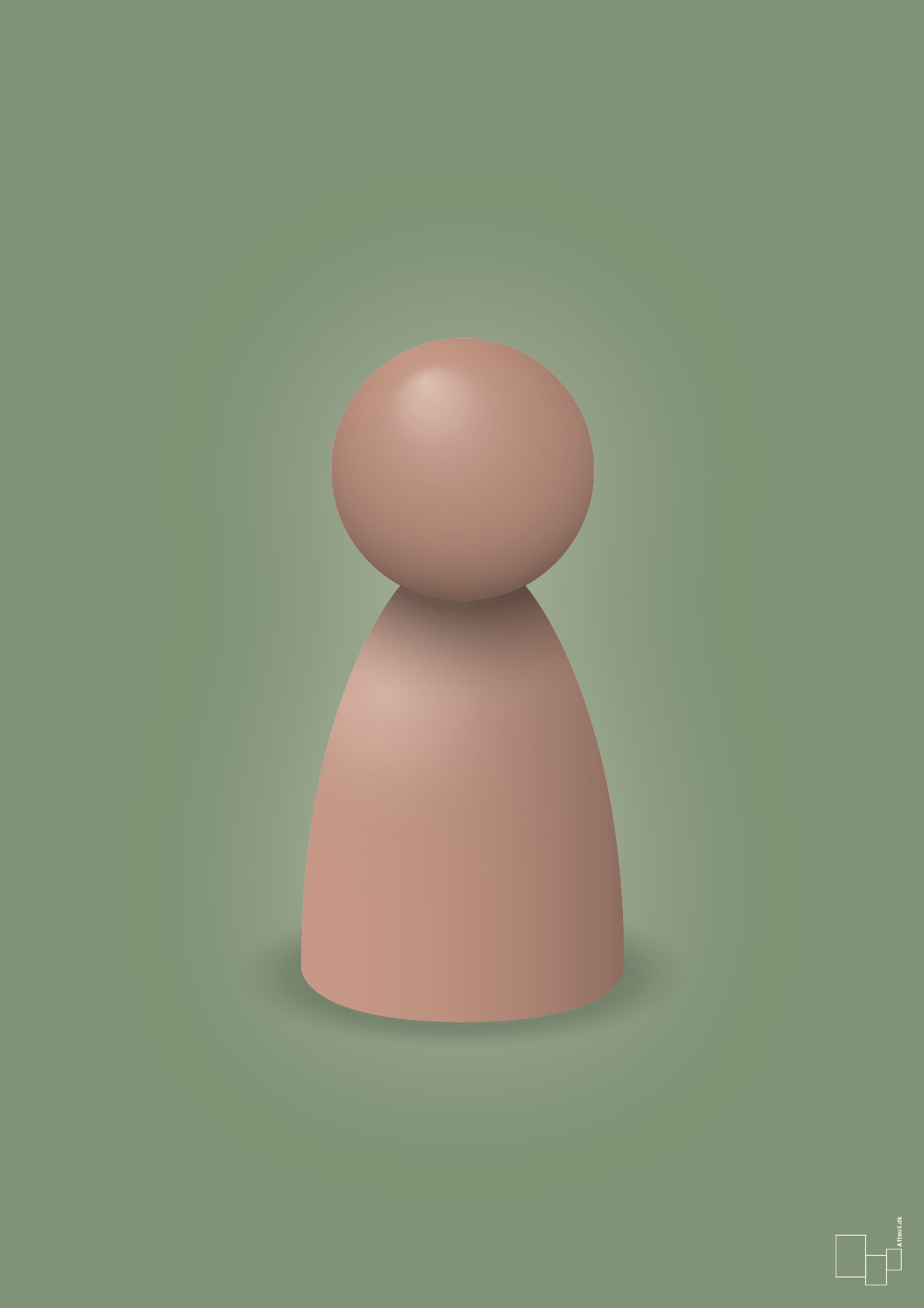 plakat: spillebrik i farven: powder - jade-Brætspil-A1two3
