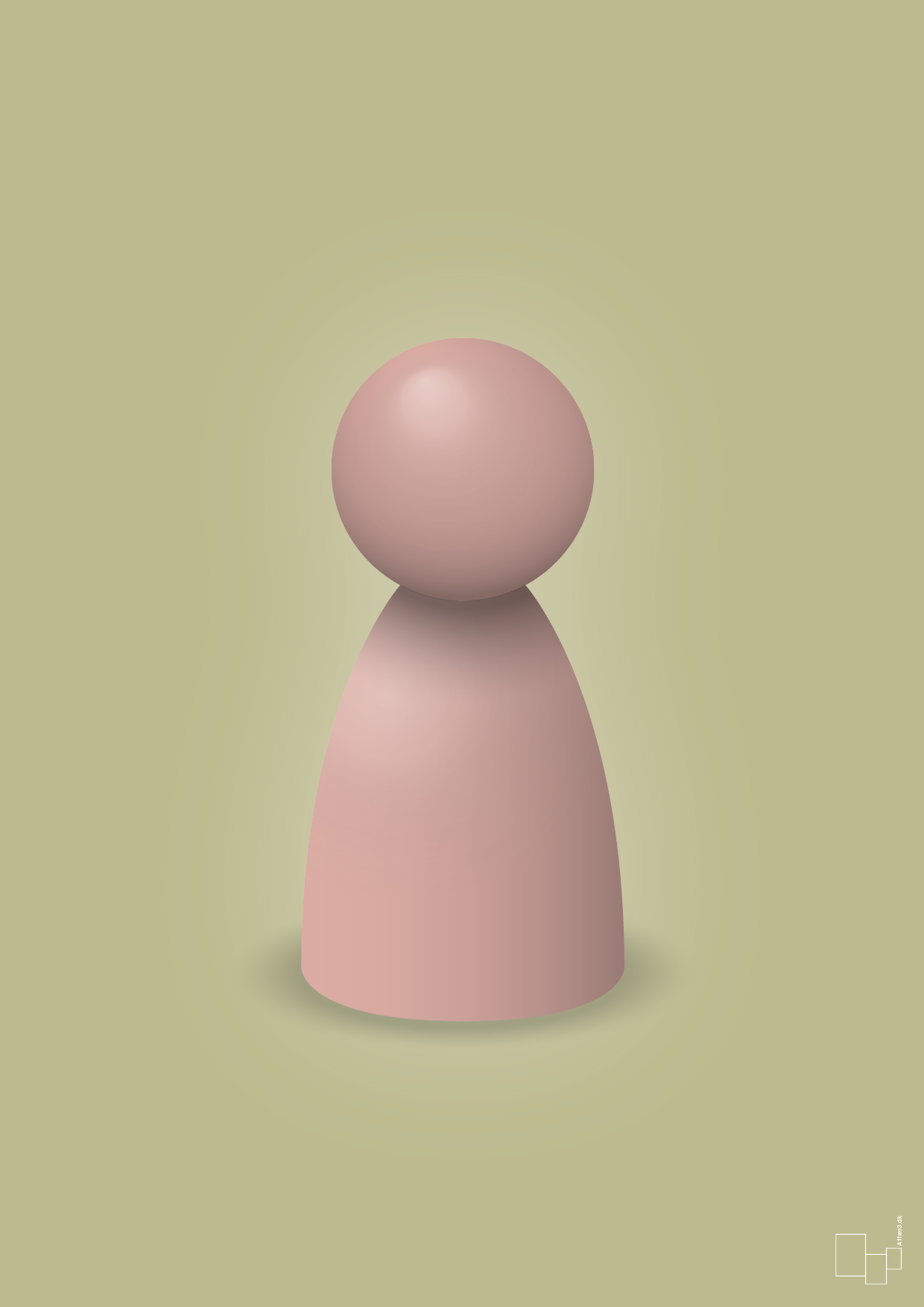 plakat: spillebrik i farven: bubble shell - back to nature-Brætspil-A1two3