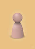 plakat: spillebrik i farven: bubble shell - charismatic-Brætspil-A1two3