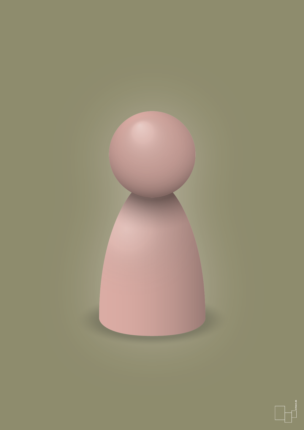 plakat: spillebrik i farven: bubble shell - misty forrest-Brætspil-A1two3