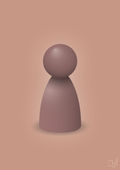 plakat: spillebrik i farven: plum - powder-Brætspil-A1two3
