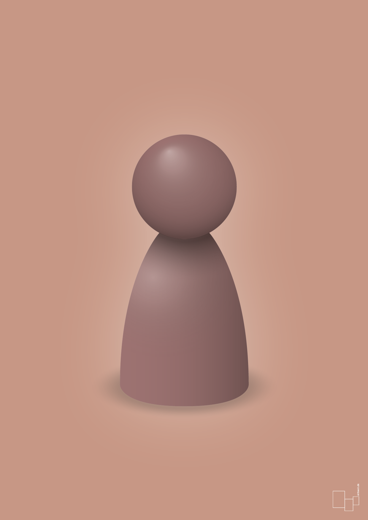 plakat: spillebrik i farven: plum - powder-Brætspil-A1two3