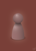 plakat: spillebrik i farven: plum - red pepper-Brætspil-A1two3