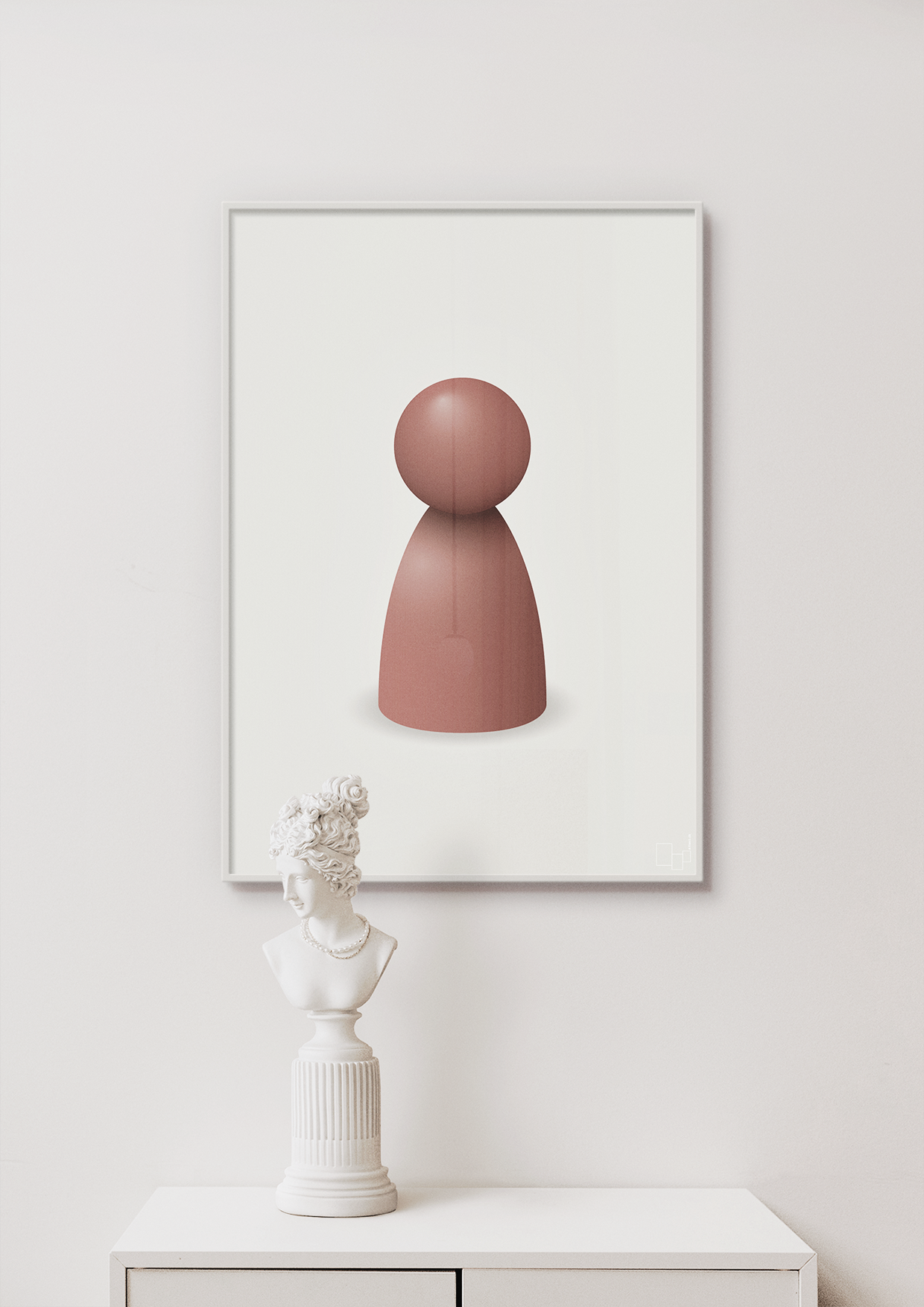 plakat: spillebrik i farven: plum - light drizzle-Brætspil-A1two3