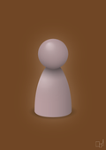 plakat: spillebrik i farven: light rose - dark brown-Brætspil-A1two3