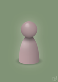 plakat: spillebrik i farven: light rose - jade-Brætspil-A1two3