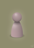 plakat: spillebrik i farven: light rose - misty forrest-Brætspil-A1two3