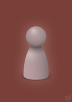 plakat: spillebrik i farven: light rose - red pepper-Brætspil-A1two3