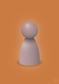 plakat: spillebrik i farven: light rose - rumba orange-Brætspil-A1two3