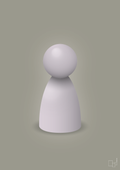 plakat: spillebrik i farven: dusty lilac - battleship gray-Brætspil-A1two3