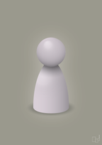 plakat: spillebrik i farven: dusty lilac - battleship gray-Brætspil-A1two3