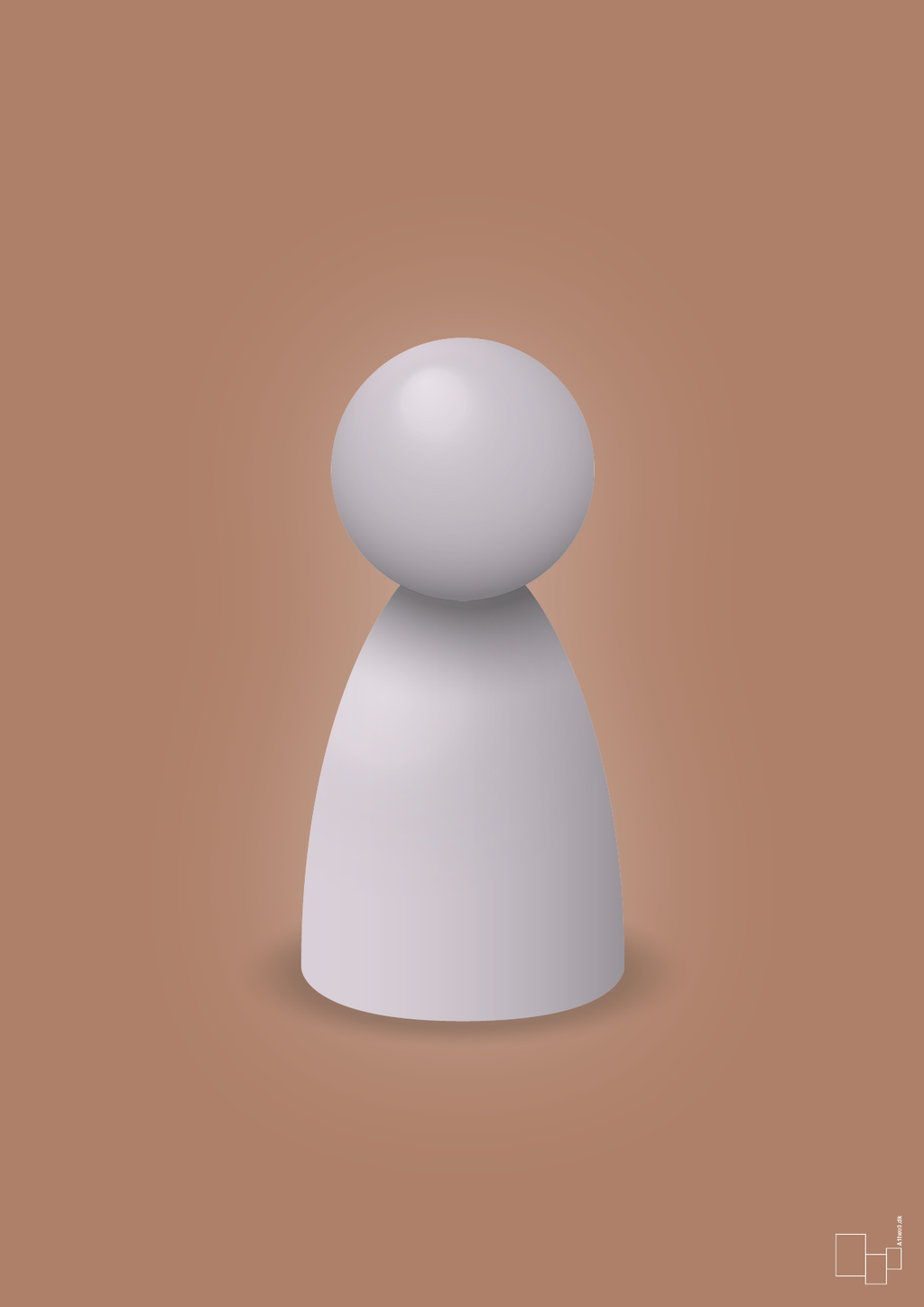 plakat: spillebrik i farven: dusty lilac - cider spice-Brætspil-A1two3