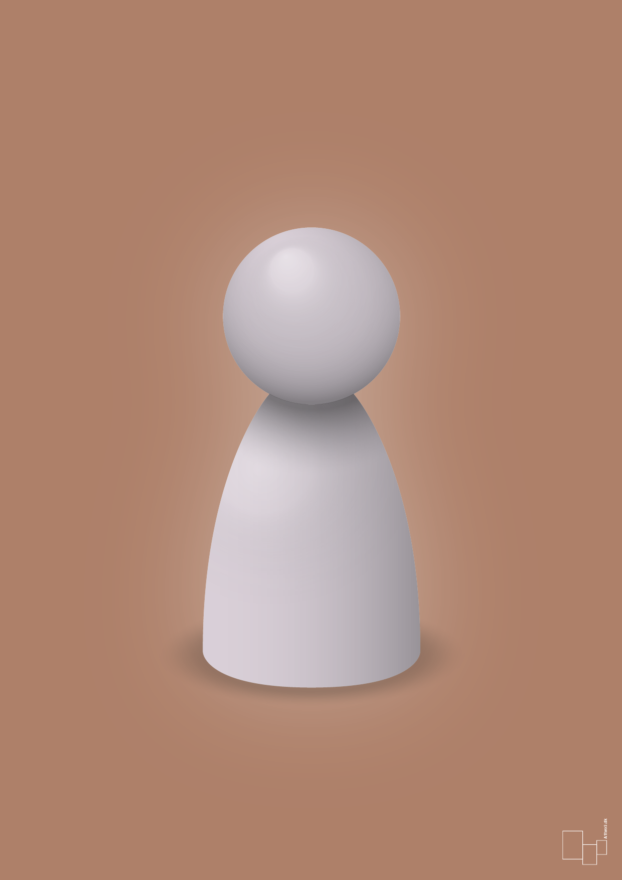 plakat: spillebrik i farven: dusty lilac - cider spice-Brætspil-A1two3