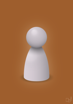 plakat: spillebrik i farven: dusty lilac - cognac-Brætspil-A1two3