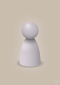 plakat: spillebrik i farven: dusty lilac - creamy mushroom-Brætspil-A1two3