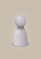 plakat: spillebrik i farven: dusty lilac - creamy mushroom-Brætspil-A1two3