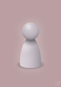 plakat: spillebrik i farven: dusty lilac - light rose-Brætspil-A1two3