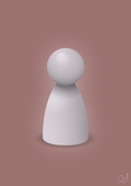 plakat: spillebrik i farven: dusty lilac - plum-Brætspil-A1two3