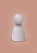 plakat: spillebrik i farven: dusty lilac - powder-Brætspil-A1two3