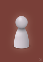 plakat: spillebrik i farven: dusty lilac - red pepper-Brætspil-A1two3