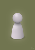 plakat: spillebrik i farven: dusty lilac - secret meadow-Brætspil-A1two3