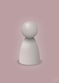 plakat: spillebrik i farven: broken beige - light rose-Brætspil-A1two3