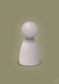 plakat: spillebrik i farven: broken beige - misty forrest-Brætspil-A1two3