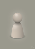 plakat: spillebrik i farven: creamy mushroom - battleship gray-Brætspil-A1two3