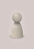 plakat: spillebrik i farven: creamy mushroom - broken beige-Brætspil-A1two3