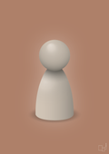 plakat: spillebrik i farven: creamy mushroom - cider spice-Brætspil-A1two3