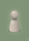 plakat: spillebrik i farven: creamy mushroom - jade-Brætspil-A1two3