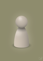 plakat: spillebrik i farven: creamy mushroom - misty forrest-Brætspil-A1two3