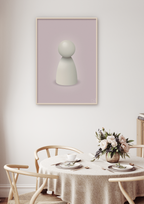 plakat: spillebrik i farven: creamy mushroom - dark brown-Brætspil-A1two3